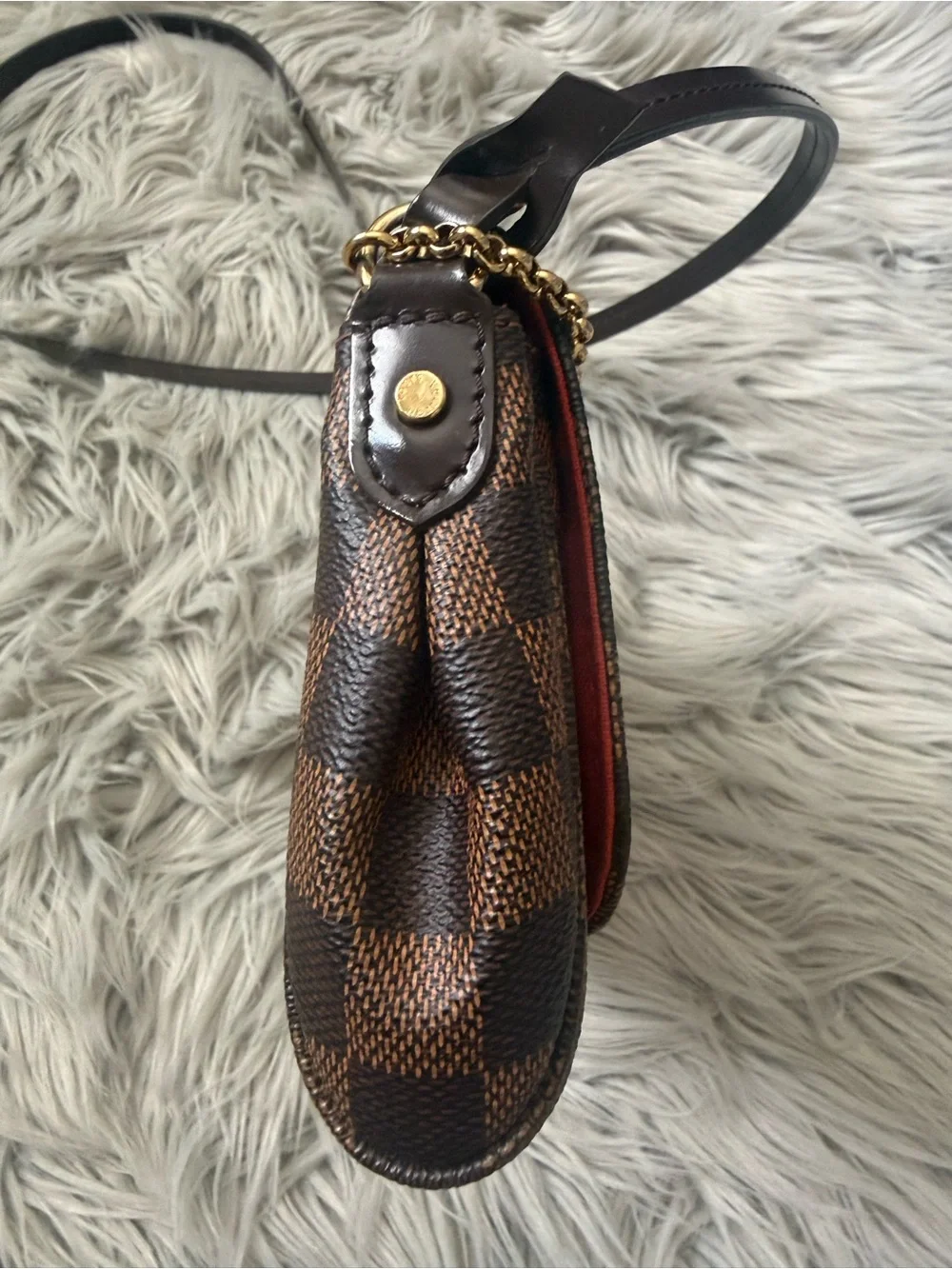 LOUIS VUITTON Favorite PM Damier Ebene Crossbody Bag